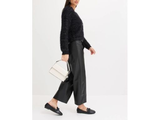 B.P.C sweter rozpinany włochaty czarny r.48/50