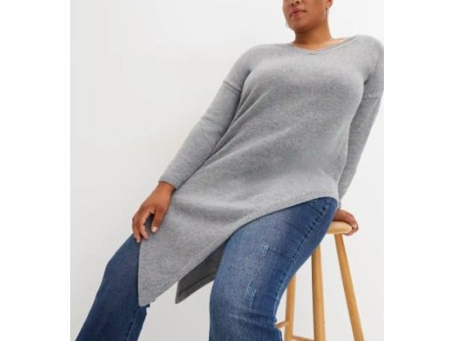 B,P.C sweter z asymetrycznym dołem r.48/50