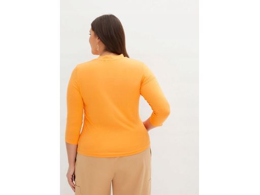 B.P.C dopasowany t-shirt z rękawem 3/4 pomarańczowy ^48/50