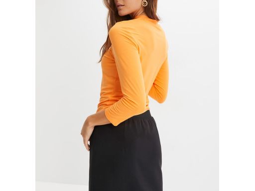 B.P.C dopasowany t-shirt z rękawem 3/4 pomarańczowy ^48/50