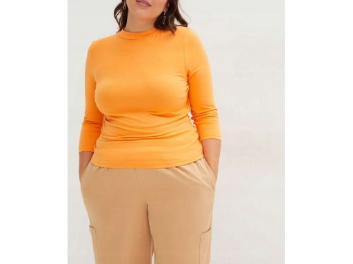 B.P.C dopasowany t-shirt z rękawem 3/4 pomarańczowy ^48/50