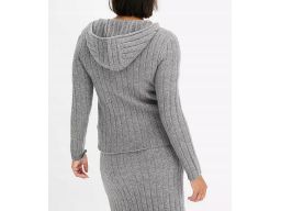 B.P.C szary sweter rozpinany z kapturem r.44/46