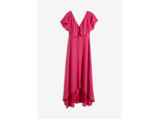 B.P.C szyfonowa sukienka asymetryczna różowa ^42