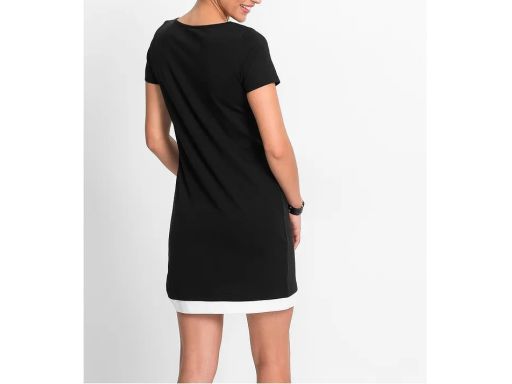 B.P.C sukienka shirtowa czarno-biała ^40/42