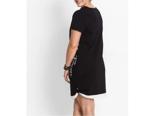 B.P.C sukienka shirtowa czarno-biała ^40/42