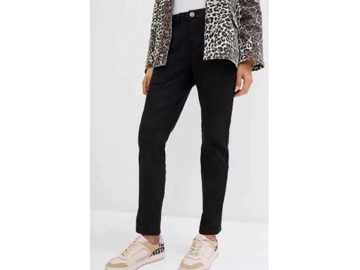 B.P.C spodnie boyfriend 7/8 czarne 52.
