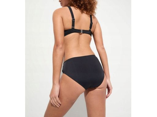 B.P.C bikini czarne trójkątne miseczki z figami r.38