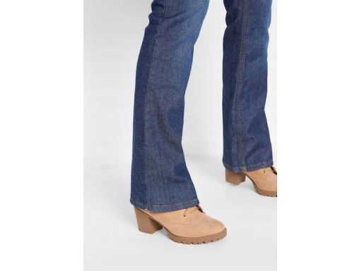 B.P.C spodnie ocieplane bootcut ciemny jeans 44.