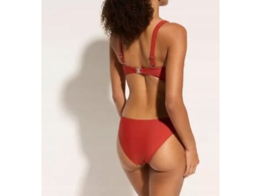 B.P.C bikini bustier wiązane ceglane z figami 44.