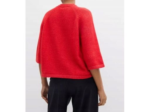 B.P.C sweter czerwony z rękawami 3/4 40/42.
