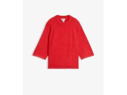 B.P.C sweter czerwony z rękawami 3/4 40/42.