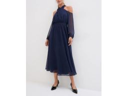 B.P.C. sukienka granatowa midi wieczorowa r.38