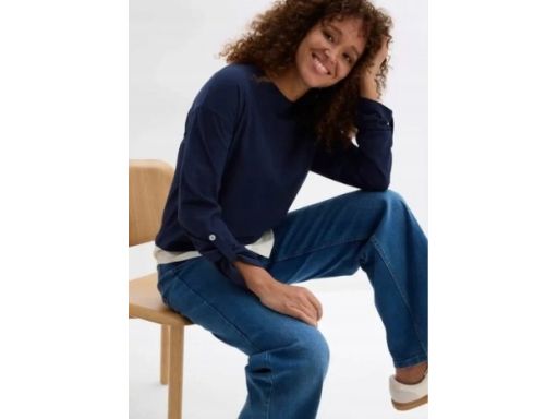B.P.C bluza granatowa z jasną koszulą 2w1 44/46.
