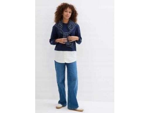 B.P.C bluza granatowa z jasną koszulą 2w1 44/46.