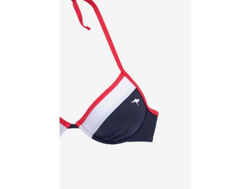 KangaROOS bikini na fiszbinach granatowo- czerwone 38 E