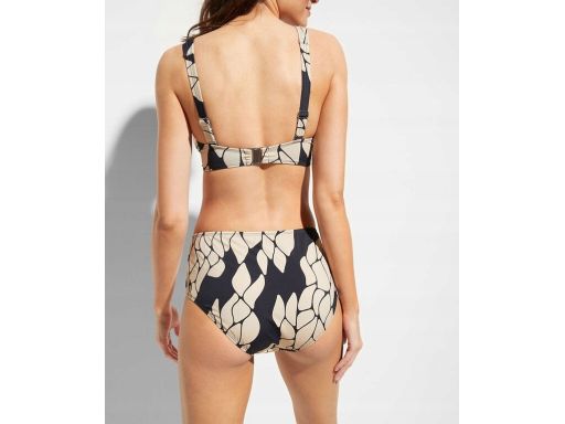 B.P.C bikini typu minimizer czarno-beżowe we wzory r.44 (85C)