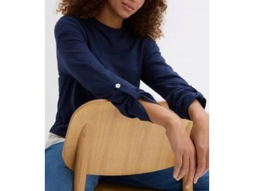 B.P.C bluza granatowa z jasną koszulą 2w1 40/42.