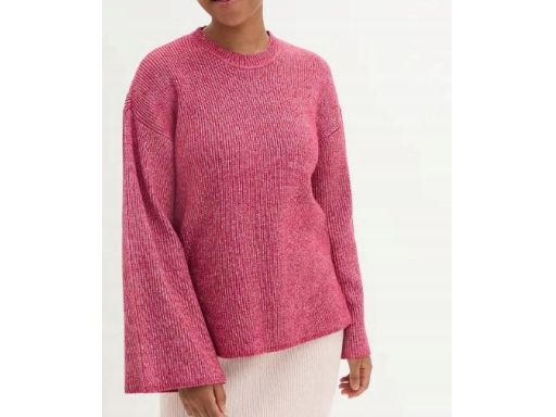 B.P.C sweter malinowy melanż 48/50.