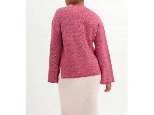 B.P.C sweter malinowy melanż 48/50.