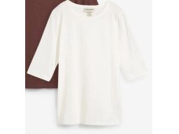 B.P.C t-shirt damski śmietankowy bawełniany 48/50.