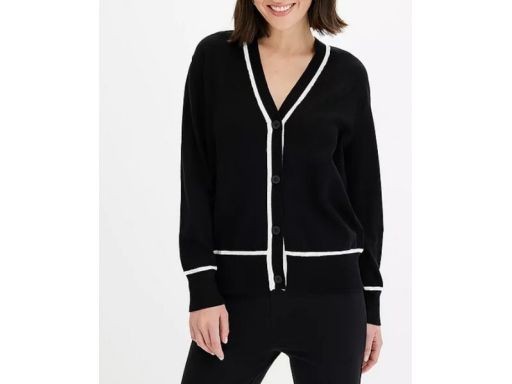 B.P.C sweter rozpinany dzianinowy w paski 44/46.