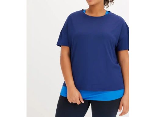 B.P.C t-shirt 2w1 niebiesko-granatowy 44/46.