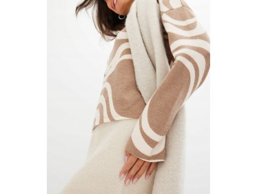 B.P.C sweter damski beżowo-brązowy r.40/42