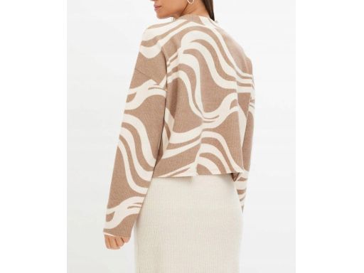 B.P.C sweter damski beżowo-brązowy r.40/42