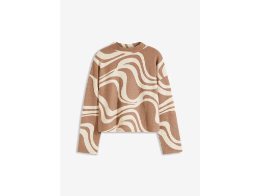 B.P.C sweter damski beżowo-brązowy r.40/42