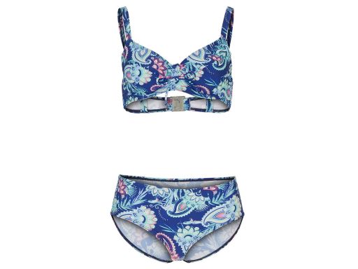 B.P.C. bikini typu minimizer granatowe w kolorowe wzory ^50(100D)