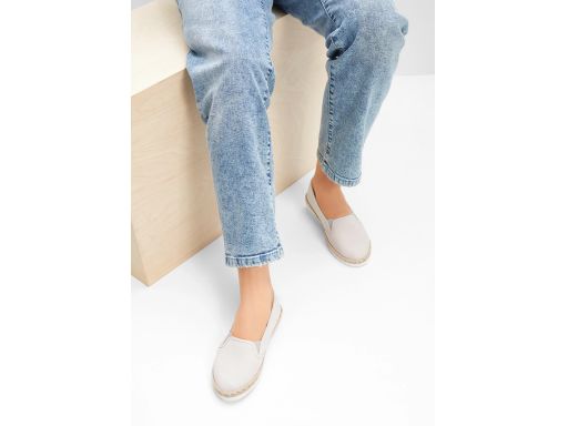 B.P.C espadryle szare z egektem rafii 39