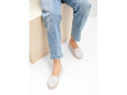 B.P.C espadryle szare z egektem rafii 39