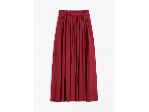 B.P.C spódnica midi bordowa z efektem marszczenia r.42