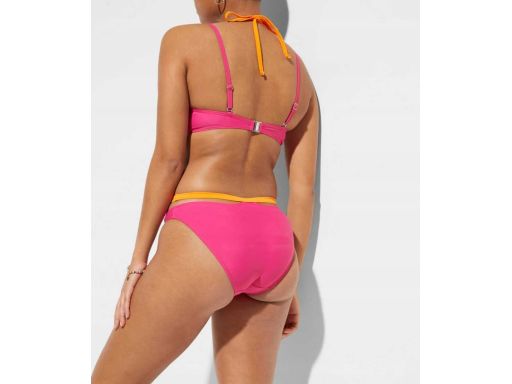 B.P.C bikini różowo-pomarańczowe z modnymi wycięciami 42(80C).