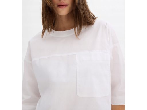 B.P.C bluzka oversize shirtowa biała 36.