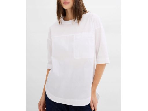 B.P.C bluzka oversize shirtowa biała 36.