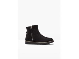 B.P.C botki damskie czarne eko zamsz 36.