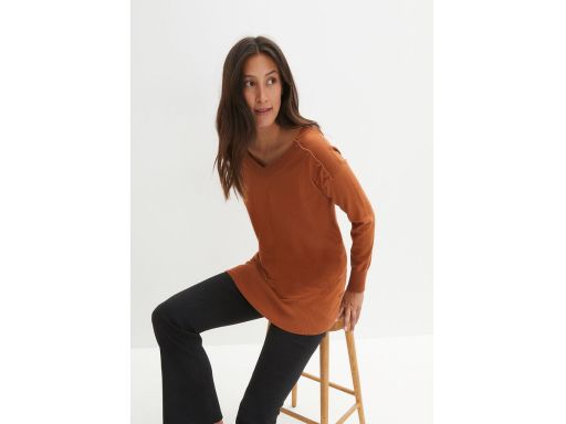 B.P.C sweter ciążowy i do karmienia brązowy ^36/38