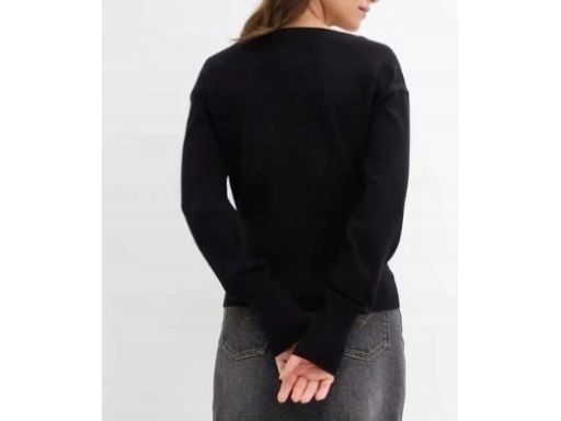 B.P.C sweter rozpinany czarny damski dzianinowy 44/46.