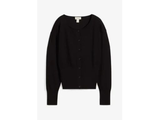 B.P.C sweter rozpinany czarny damski dzianinowy 44/46.