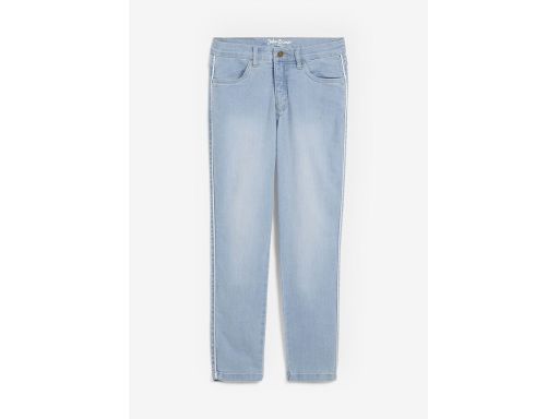 B.P.C jeansy skinny 7/8 damskie z cienkim lampasem 42.