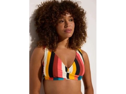 B.P.C bikini w kolorowe paski z figami 44.