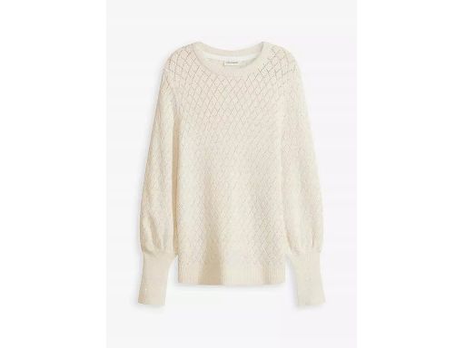B.P.C sweter kamienisty beż z cekinami ażurowy r.40/42