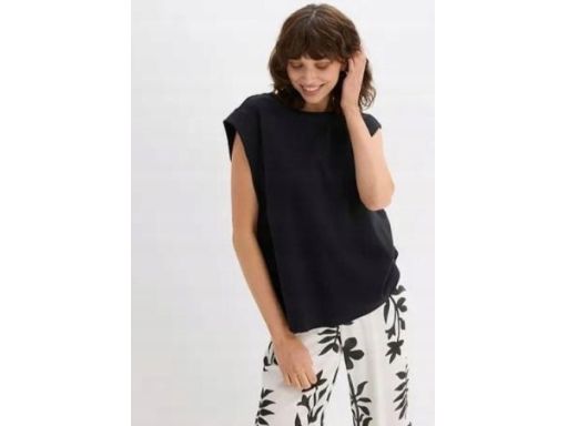 B.p.c Top Czarny Luźny 40/42.