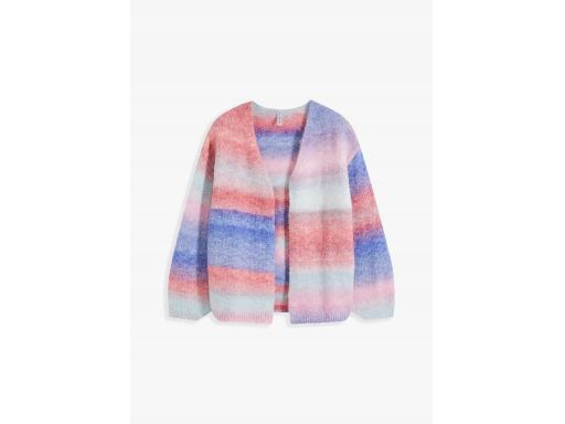 B.P.C sweter ombre cieniowany bez zapięcia z wełną r.48/50