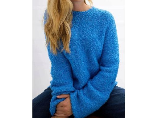 B,P.C sweter boucle niebieski mięciutki r.44/46