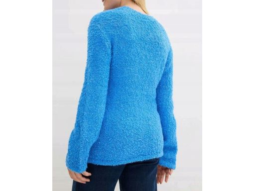 B,P.C sweter boucle niebieski mięciutki r.44/46