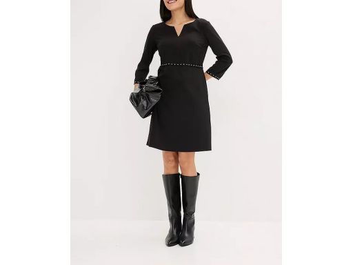 B.P.C sukienka czarna z nitami r.44/46