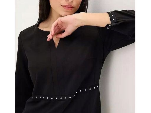 B.P.C sukienka czarna z nitami r.44/46