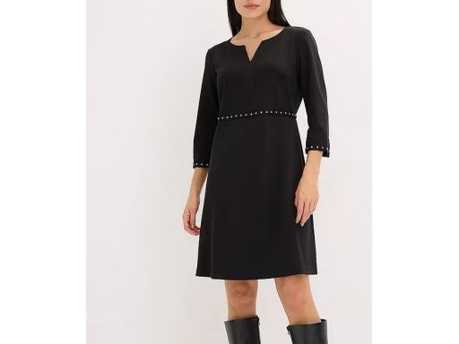 B.P.C sukienka czarna z nitami r.44/46